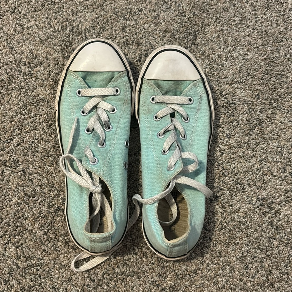 Teal Low-Top Converse
